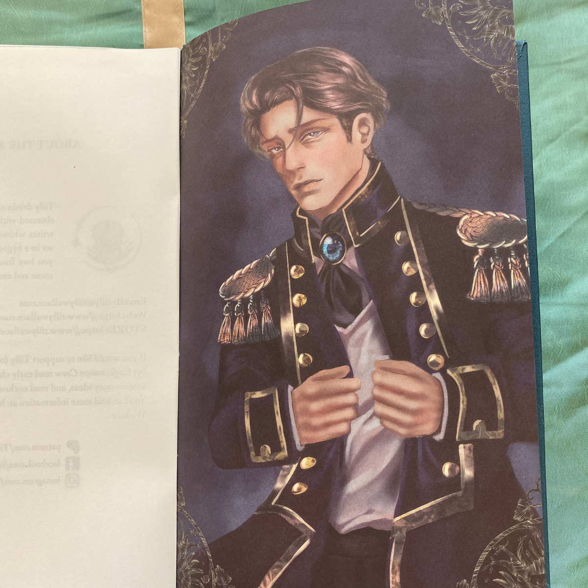 Colour character art of Captain Oliver Hartford in naval uniform