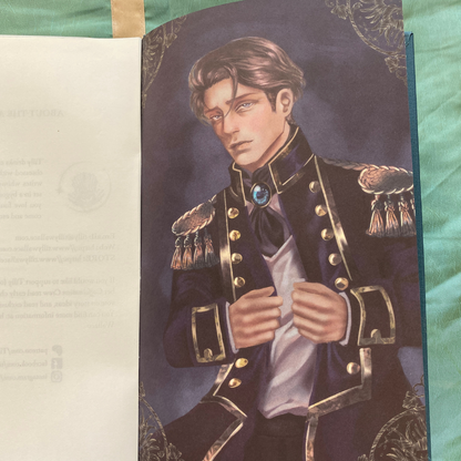 Colour character art of Captain Oliver Hartford in naval uniform